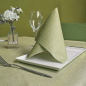 Preview: Airlaid Servietten, 1/4 Falz, 40 x 40 cm, Verde Decor