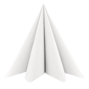 Airlaid Servietten, 1/4 Falz, 40 x 40 cm, weiss