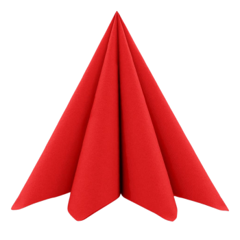 Airlaid Servietten, 1/4 Falz, 40 x 40 cm, rot
