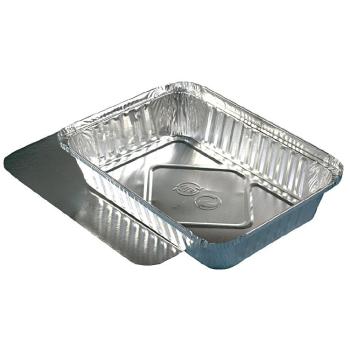 Aluschale eckig, mit Deckel, 2000ml, R64