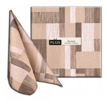Airlaid Servietten, Kuadra Nocciola, 1/4 Falz, 40 x 40 cm