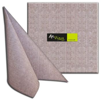 Servietten Multisoft, Airwave, Jill Cacao,1/4 Falz, 40 x 40 cm