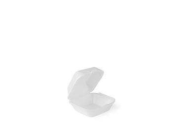 Hamburger-Box, klein IP7 EPS, mit Deckel, weiss