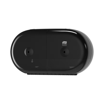 Preview: Tork SmartOne Mini T9 Doppelrollenspender schwarz für Toilettenpapier