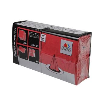 Papier Servietten 1/8 Falz, 2-lagig, 33 x 33 cm, Bordeaux