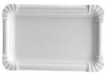 Teller Recycllingkarton, 20 x 13 cm, weiss