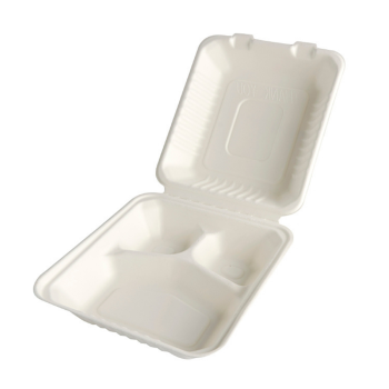 Menüschale aus Zuckerrohr "pure" 3-teilig