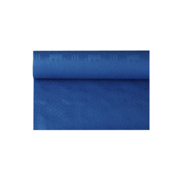 Papiertischtuch Damast, 24 x 1.0 m, 1-lagig, blau