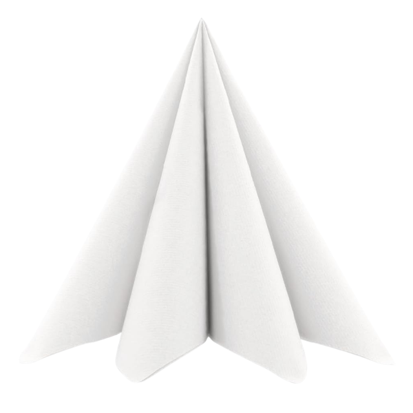 Airlaid Servietten, 1/4 Falz, 40 x 40 cm, weiss