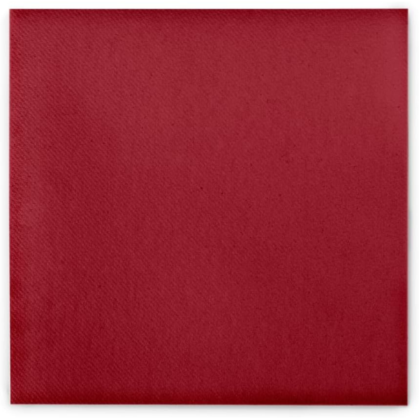 Airlaid Servietten, 1/4 Falz, 40 x 40 cm, bordeaux