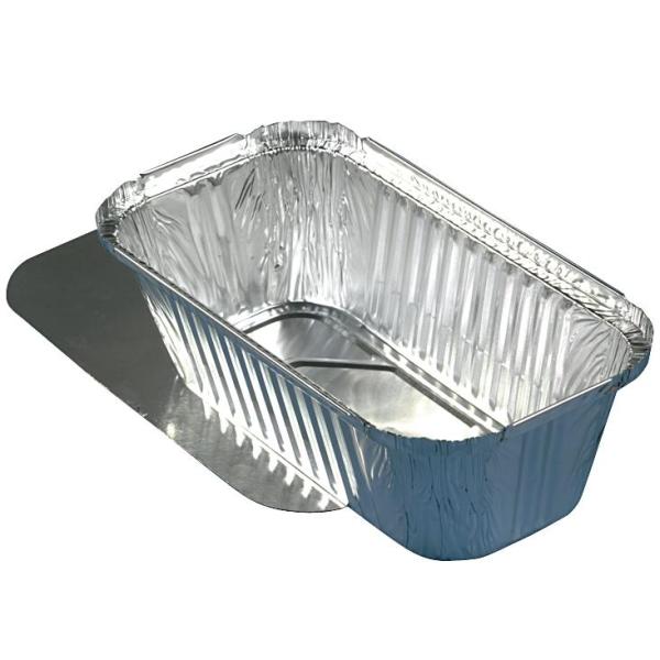 Aluschale eckig, mit Deckel, 940ml, R14L