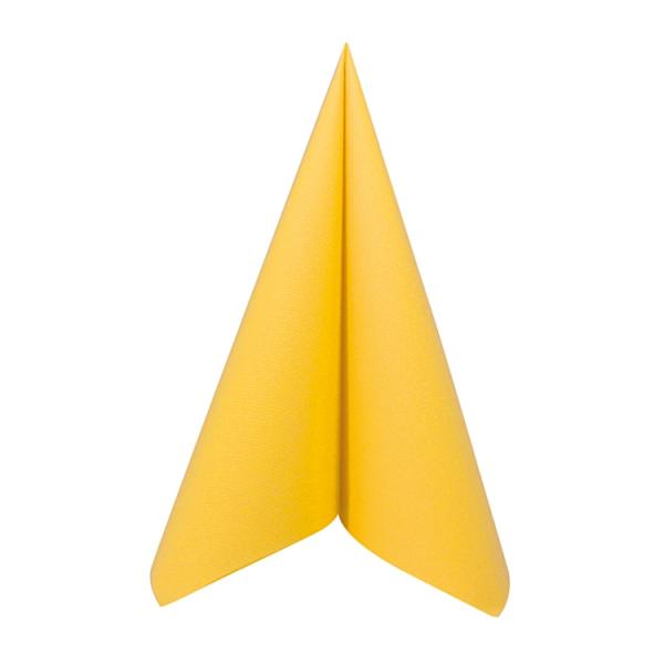 Airlaid Servietten, 1/4 Falz, 40 x 40 cm, gelb