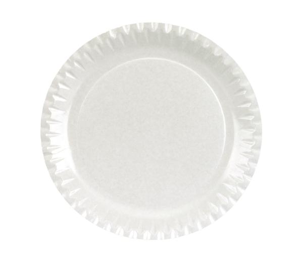 Teller flach, weiss, Karton, beschichtet, Ø 29 cm