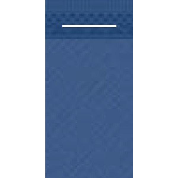 Airlaid Mank Besteckservietten, 1/8 Falz, 40 x 40 cm, blau