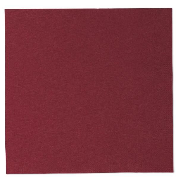 Papier Servietten, 1/4 Falz, 3-lagig, 40 x 40 cm, bordeaux Fasana