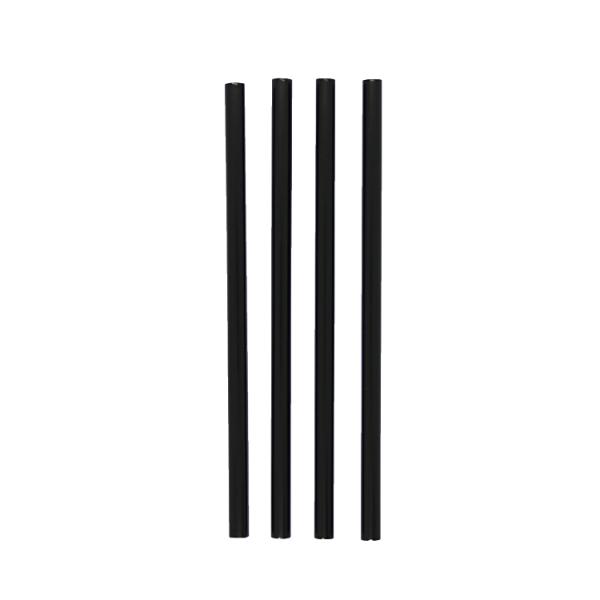 Trinkhalme 21cm, schwarz Durchmesser: 8mm