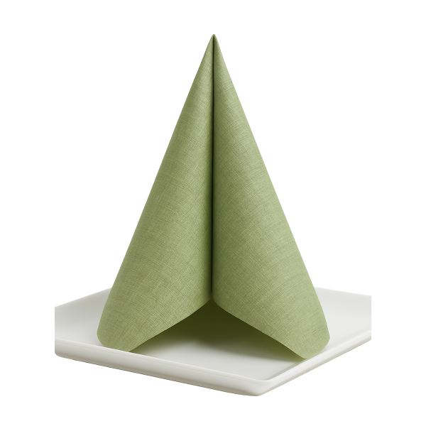 Airlaid Servietten, 1/4 Falz, 40 x 40 cm, Verde Decor