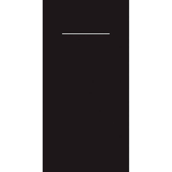 Airlaid Mank Besteckservietten, 1/8 Falz, 40 x 40 cm, schwarz