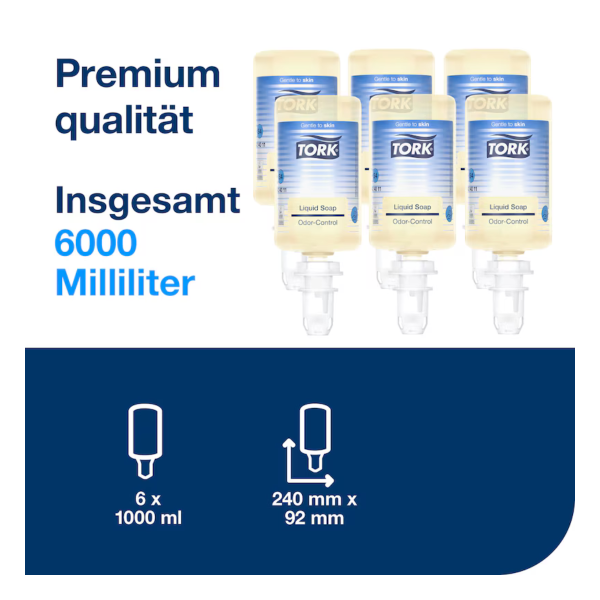 Tork Flüssigseife geruchsneutralisierend S2 1000 ml Flasche