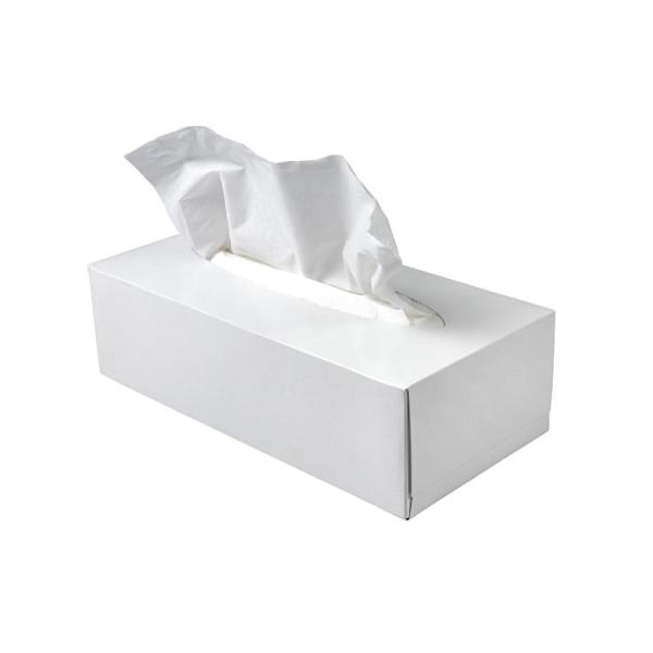 Kosmetik-Softtücher bedruckt, 2-lagig, Zellstoff, weiss