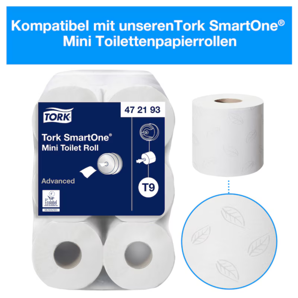 Tork SmartOne Mini T9 Toilettenpapierspender schwarz