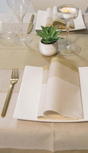 Airlaid Servietten, Stoff Oro, 1/4 Falz, 44 x 44 cm,